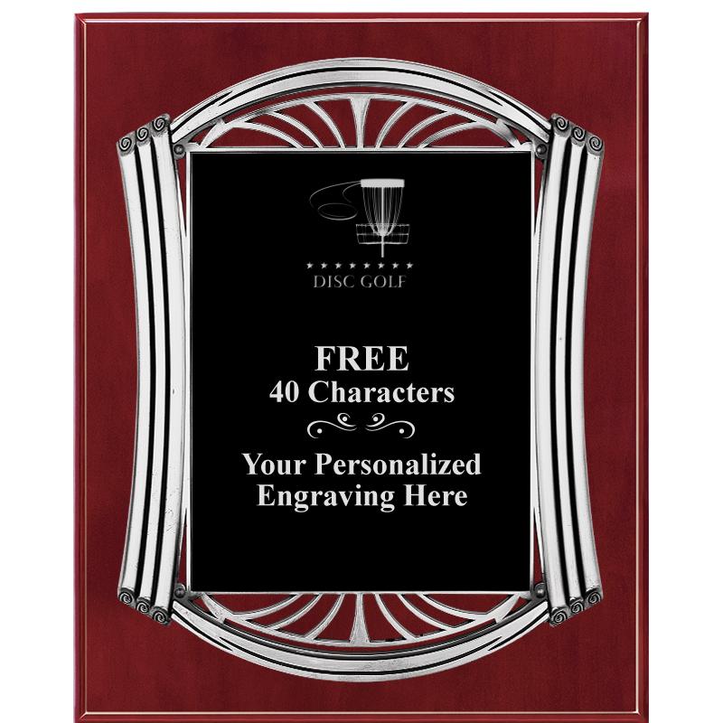 10.5X13 ROMAN CHERRY W SLV PLQ