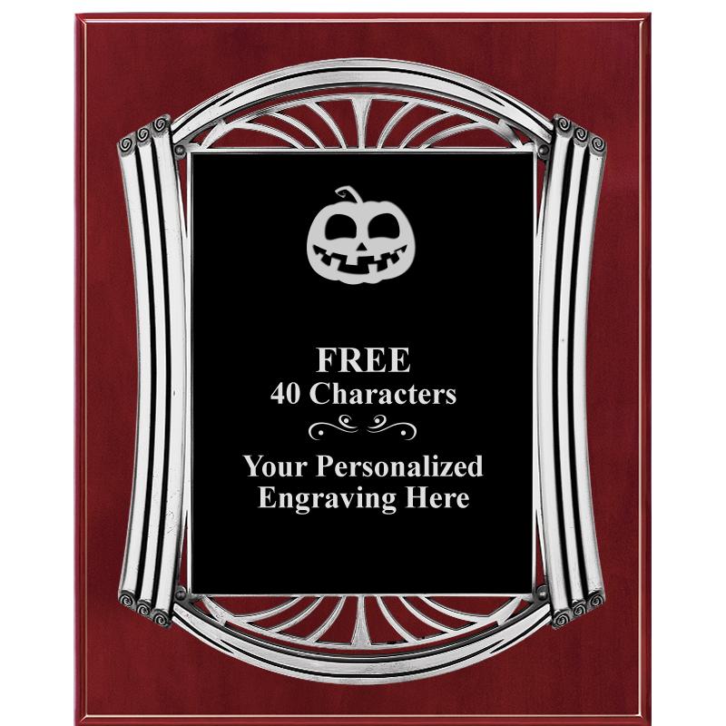 10.5X13 ROMAN CHERRY W SLV PLQ