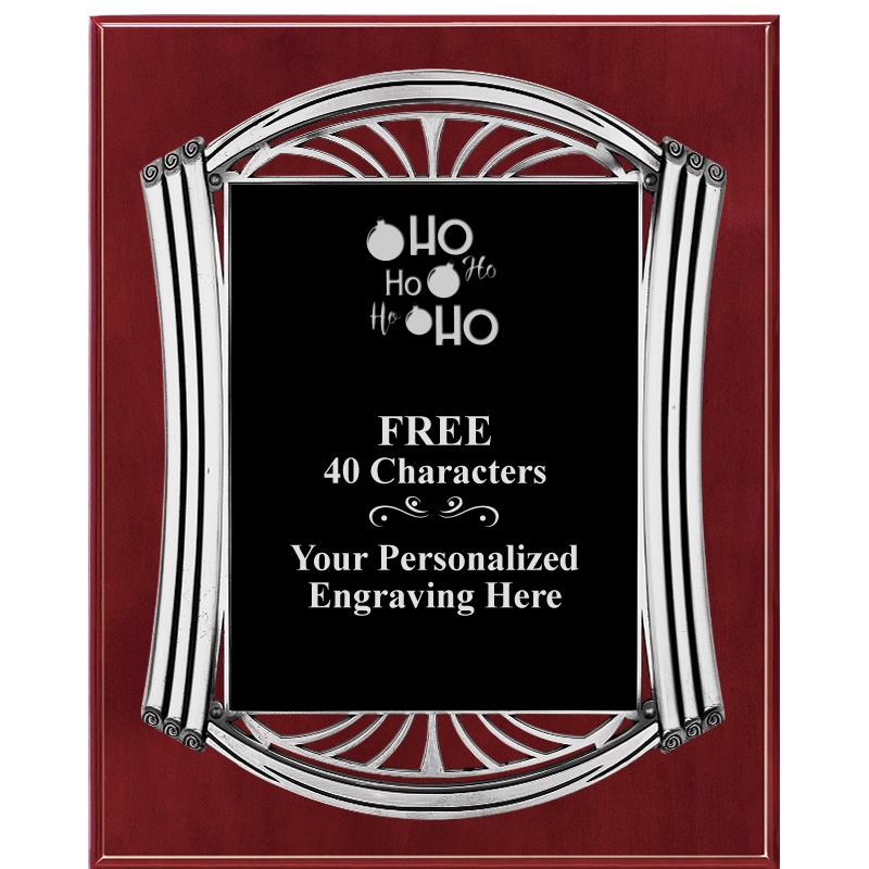 10.5X13 ROMAN CHERRY W SLV PLQ