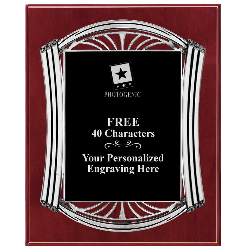 10.5X13 ROMAN CHERRY W SLV PLQ