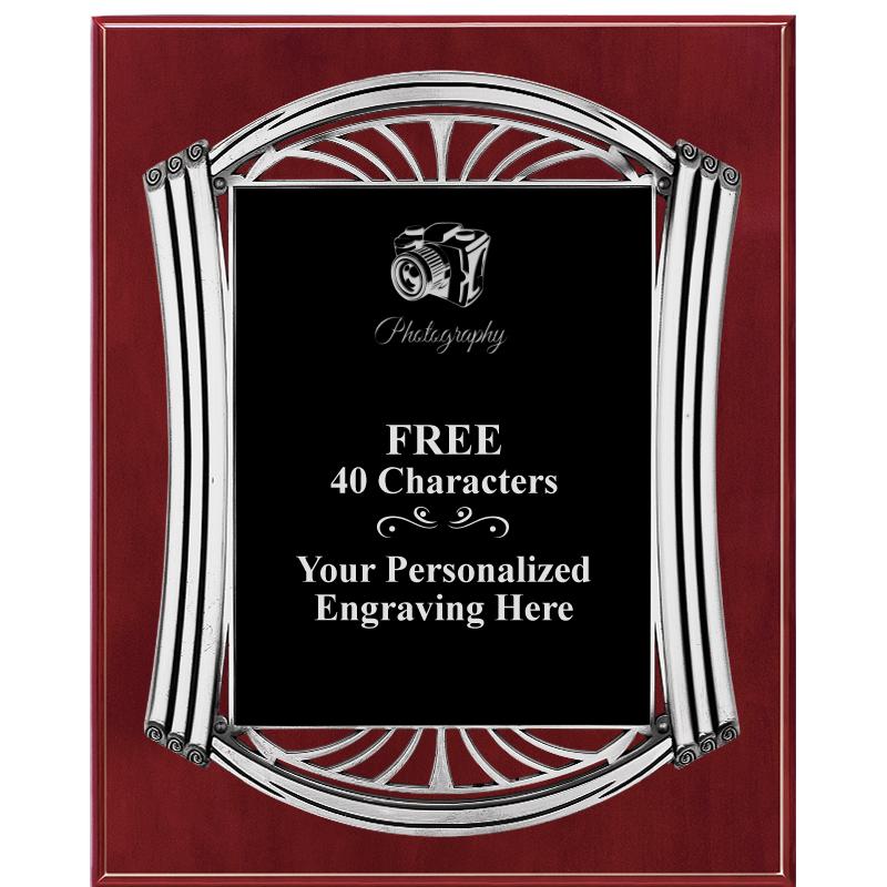 10.5X13 ROMAN CHERRY W SLV PLQ