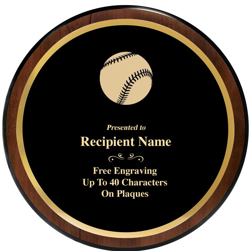 9" ROUND WOOD PLAQUE