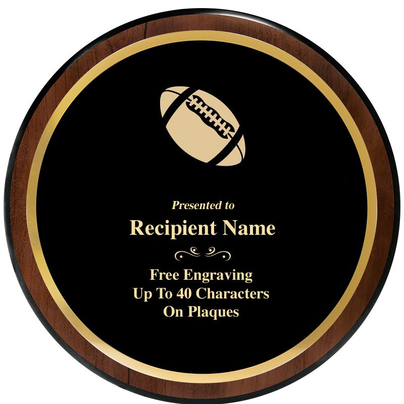 9" ROUND WOOD PLAQUE