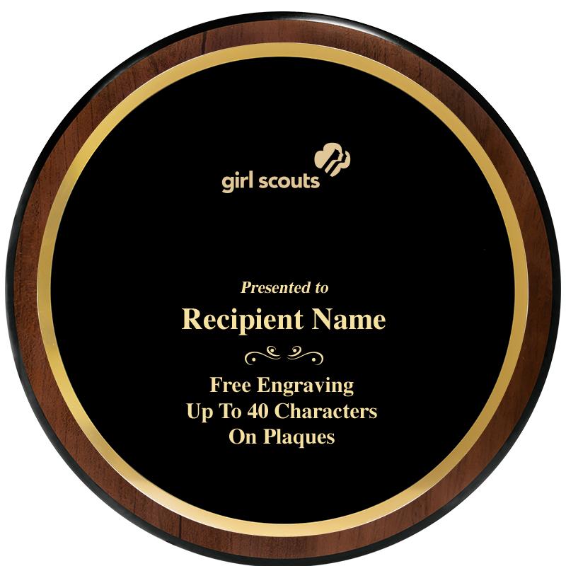 9" ROUND WOOD PLAQUE