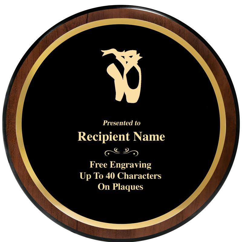 9" ROUND WOOD PLAQUE