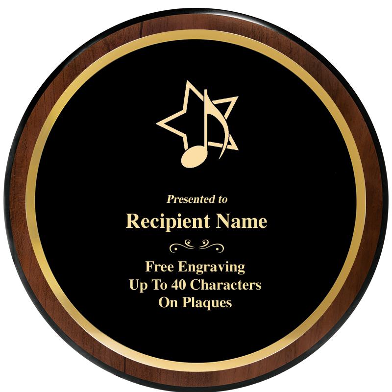 9" ROUND WOOD PLAQUE