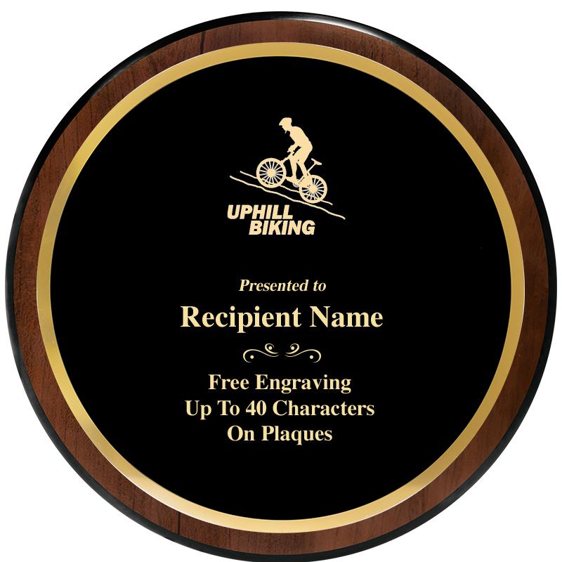 9" ROUND WOOD PLAQUE