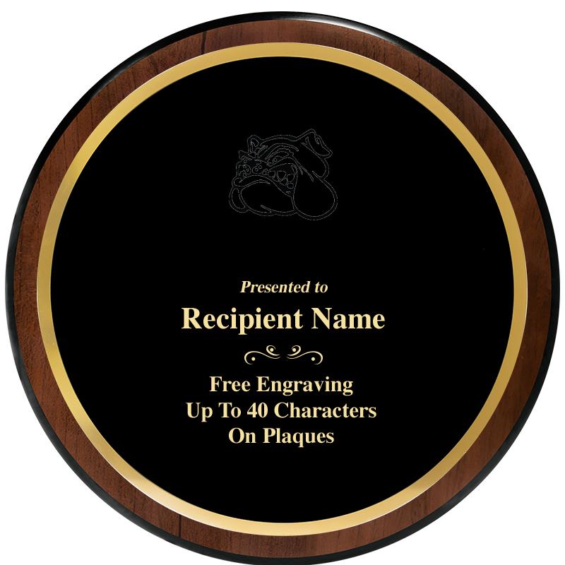 9" ROUND WOOD PLAQUE
