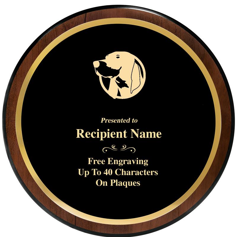 9" ROUND WOOD PLAQUE