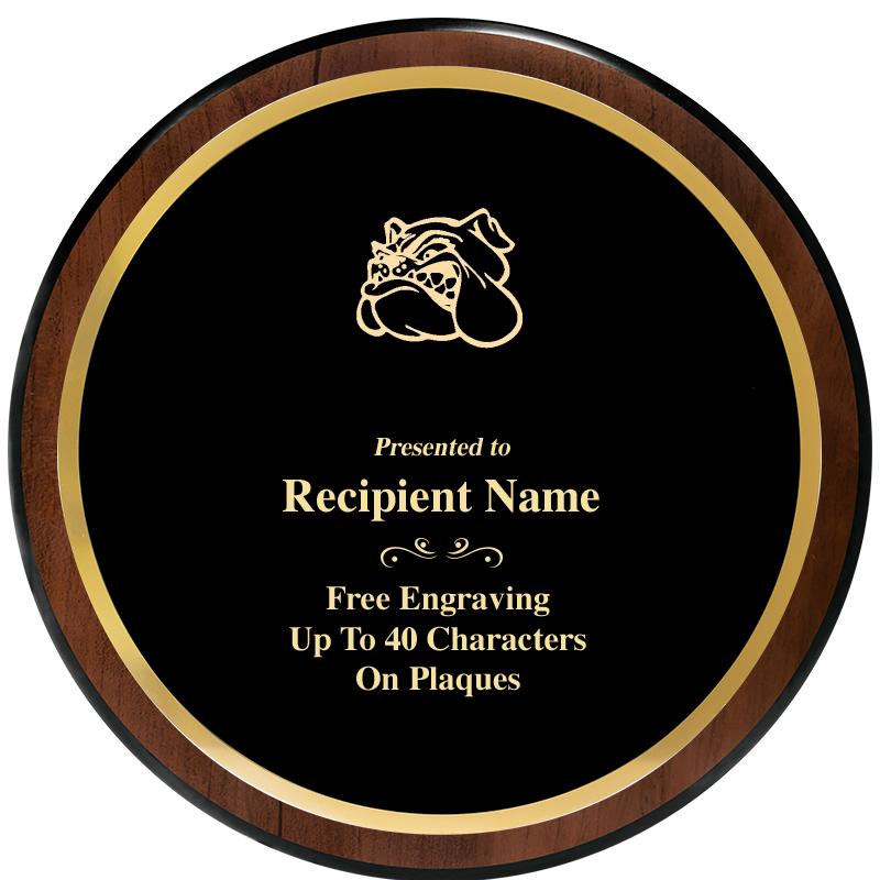 9" ROUND WOOD PLAQUE