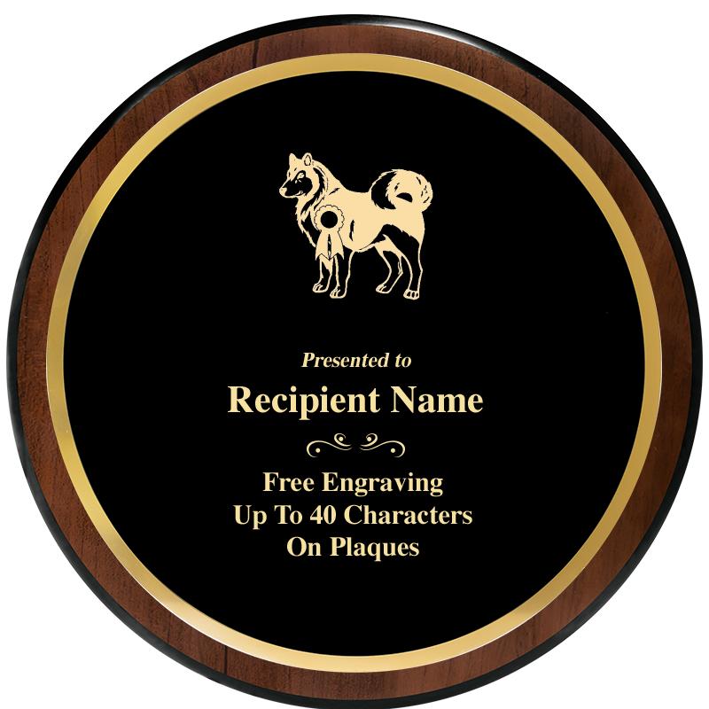 9" ROUND WOOD PLAQUE