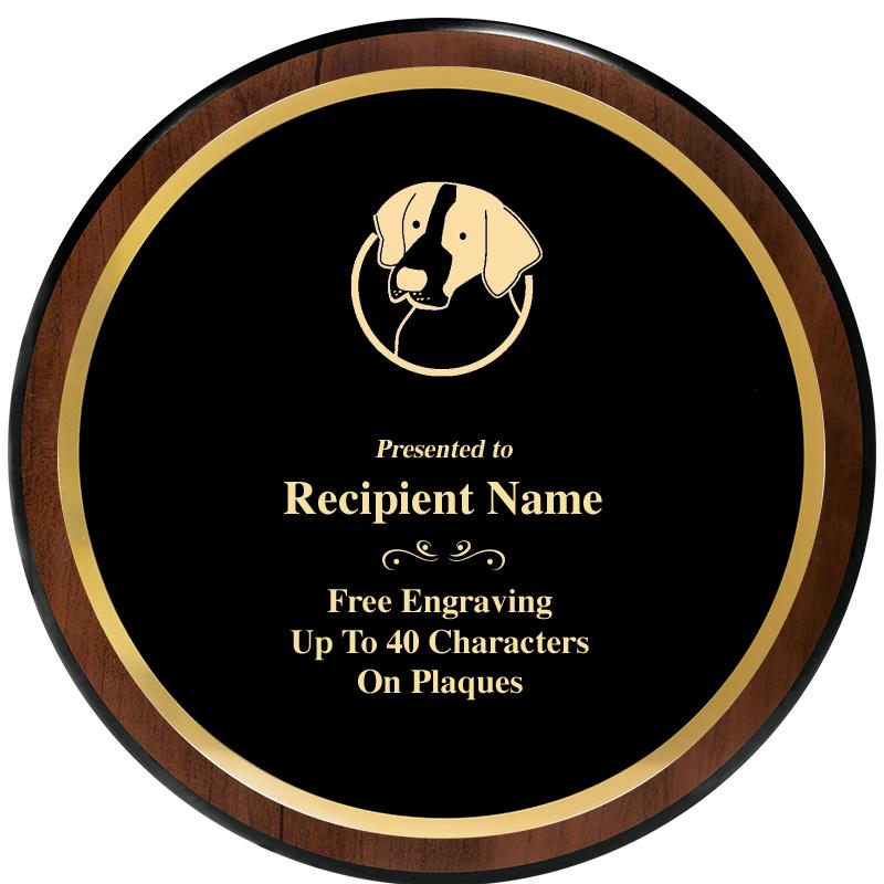 9" ROUND WOOD PLAQUE