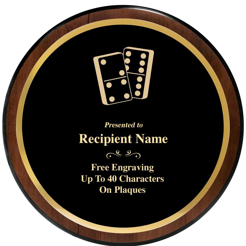 9" ROUND WOOD PLAQUE