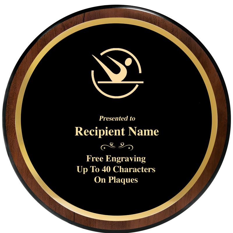 9" ROUND WOOD PLAQUE