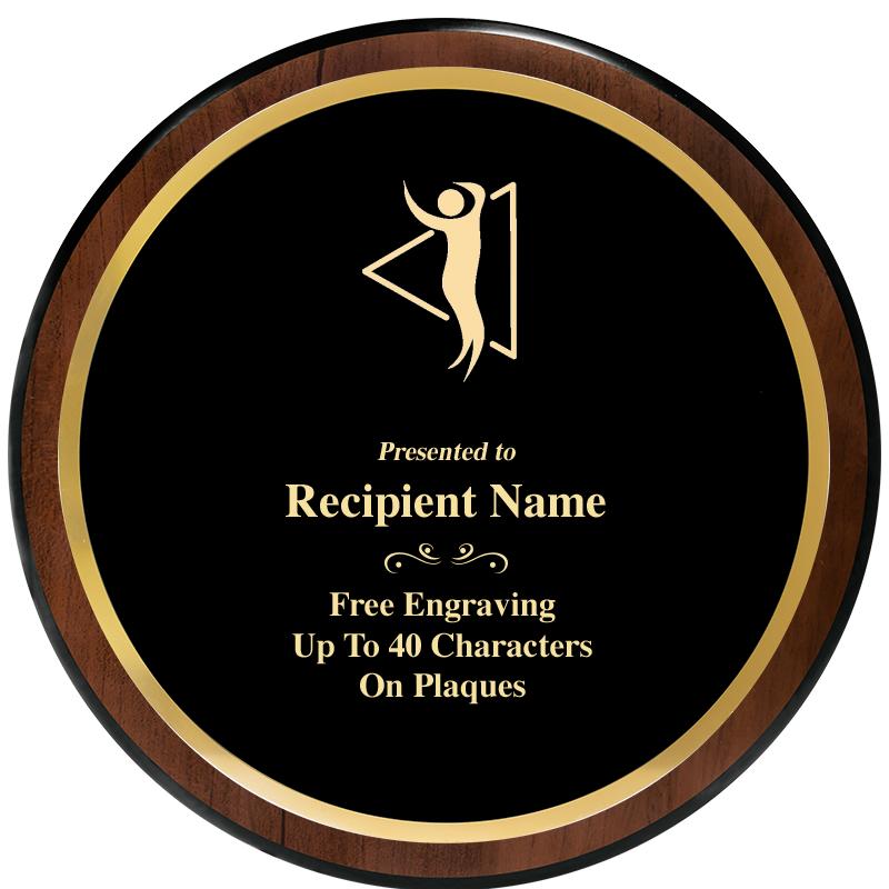 9" ROUND WOOD PLAQUE