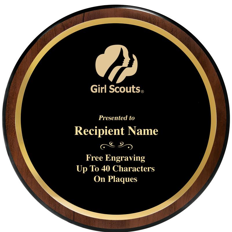 9" ROUND WOOD PLAQUE