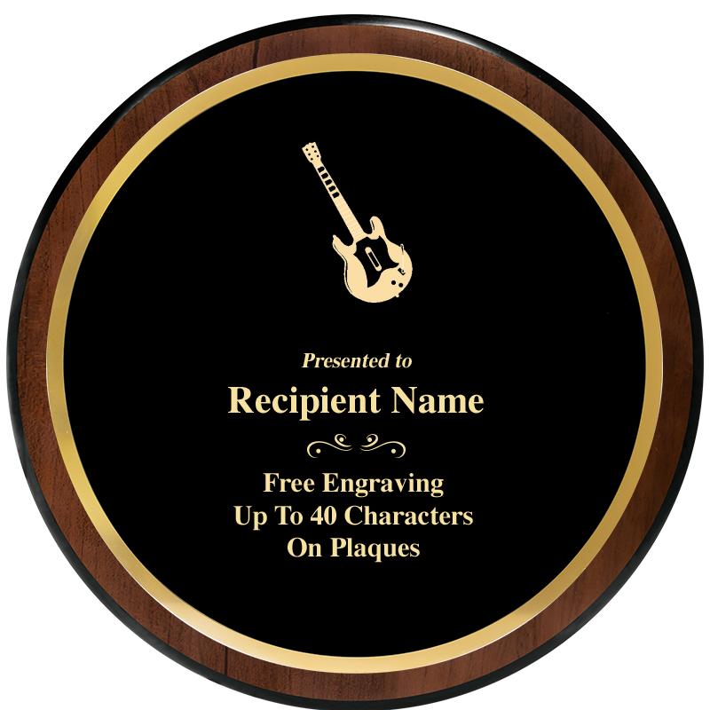 9" ROUND WOOD PLAQUE