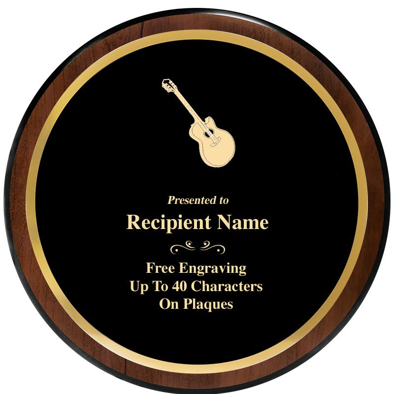 9" ROUND WOOD PLAQUE