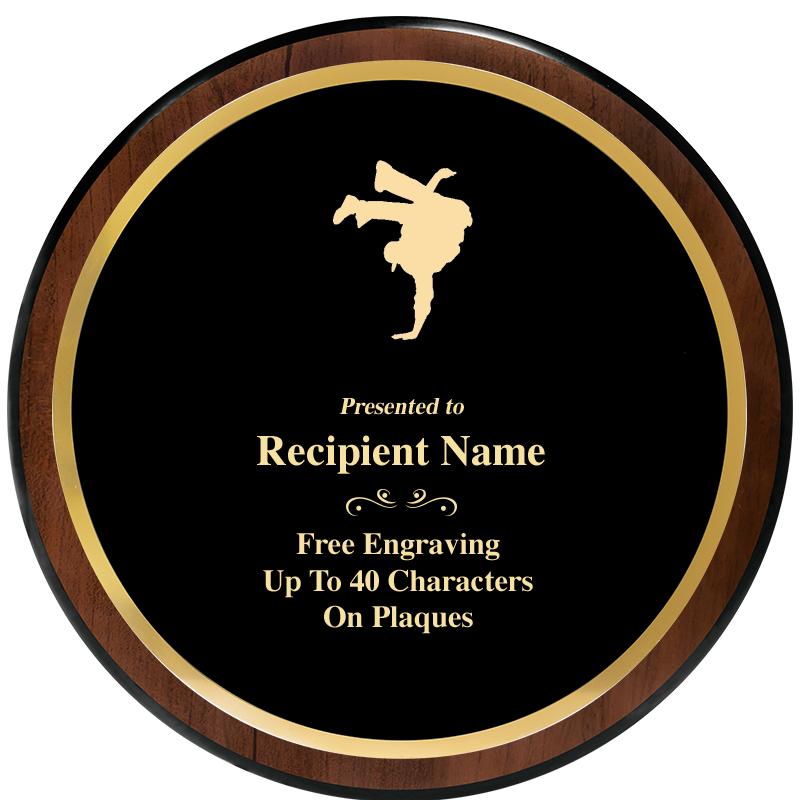 9" ROUND WOOD PLAQUE