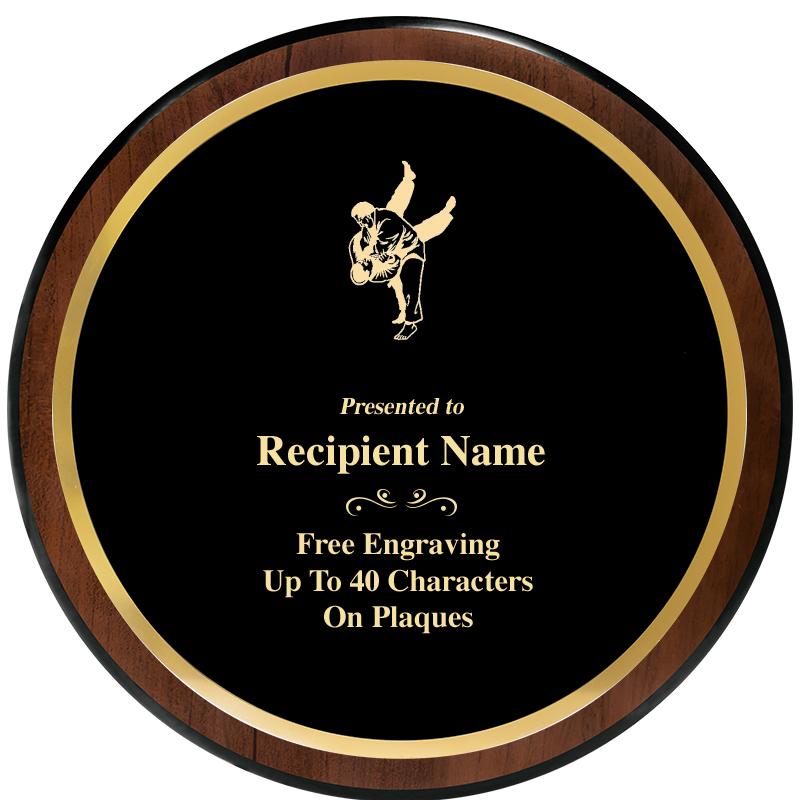 9" ROUND WOOD PLAQUE