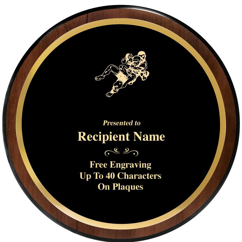 9" ROUND WOOD PLAQUE