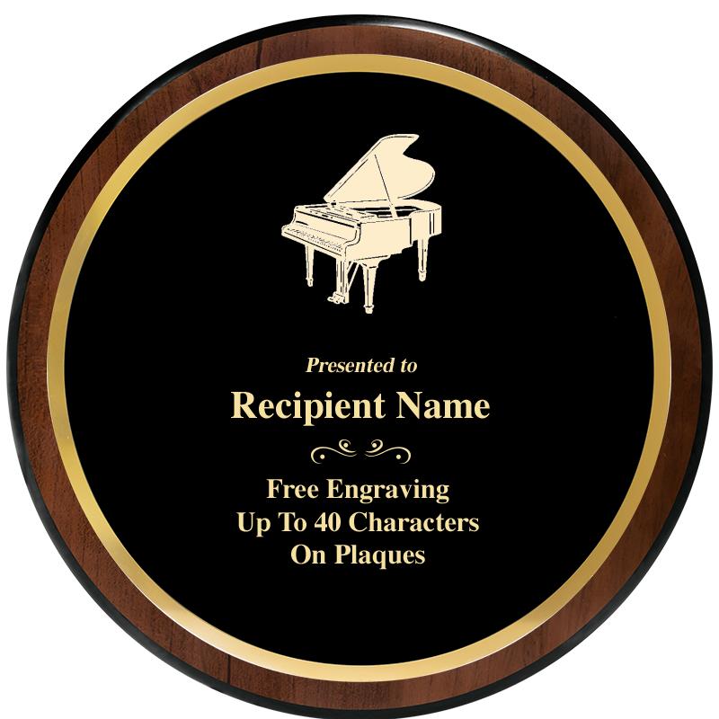 9" ROUND WOOD PLAQUE