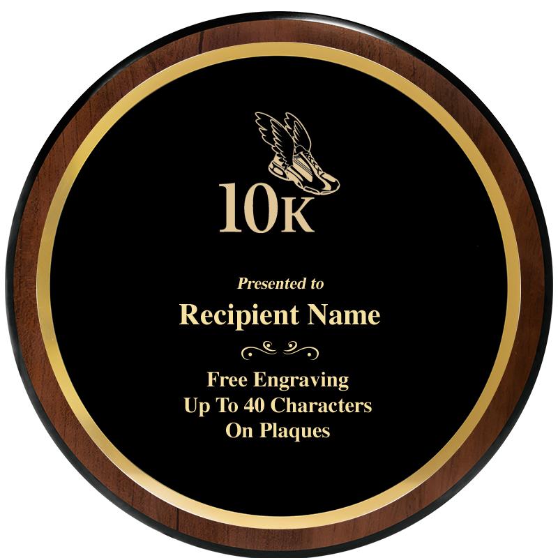 9" ROUND WOOD PLAQUE