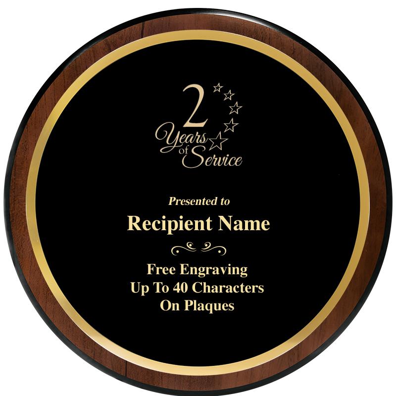 9" ROUND WOOD PLAQUE