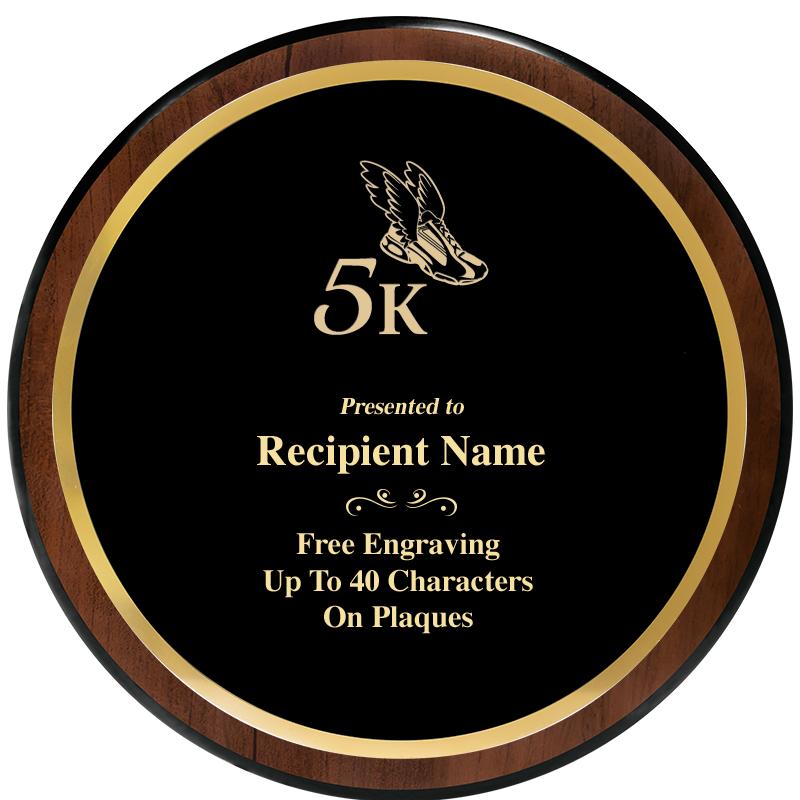 9" ROUND WOOD PLAQUE