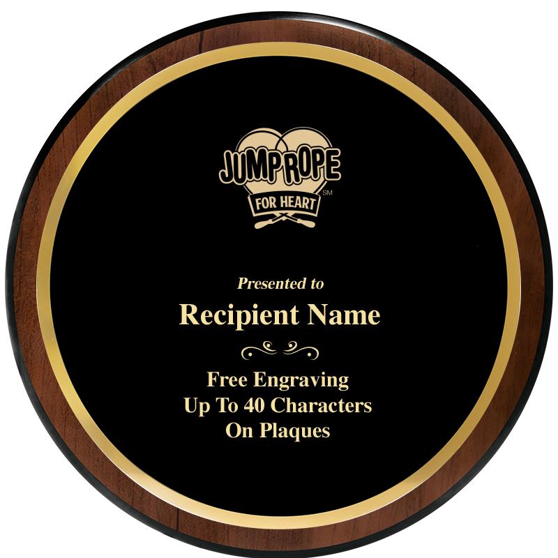 9" ROUND WOOD PLAQUE