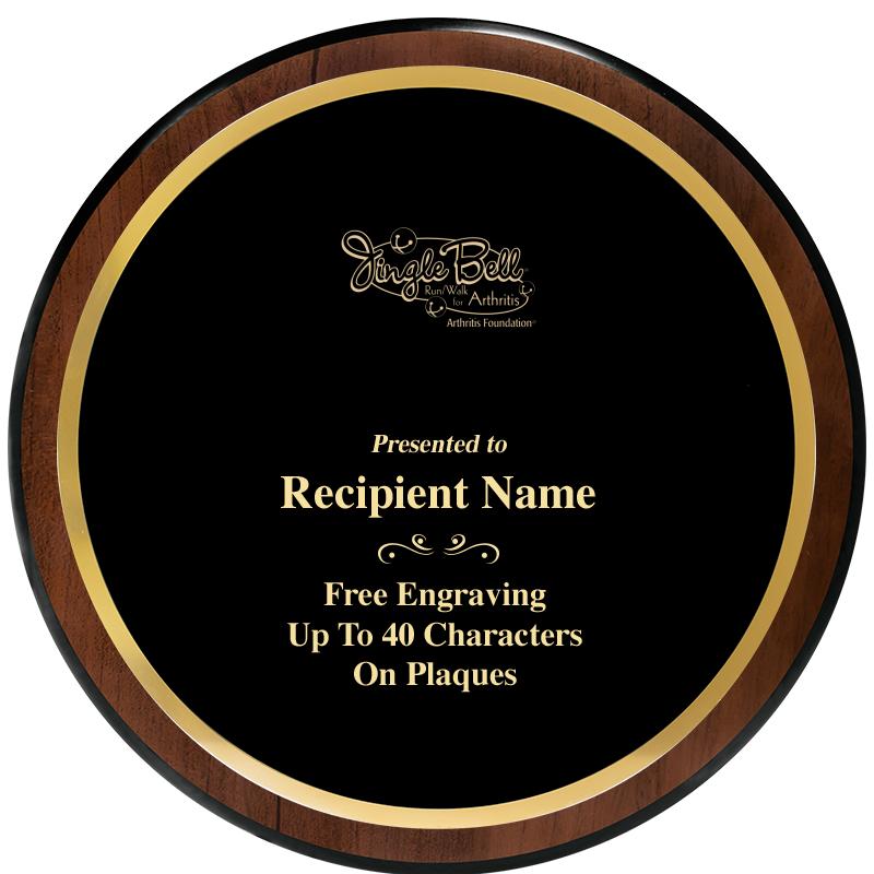 9" ROUND WOOD PLAQUE