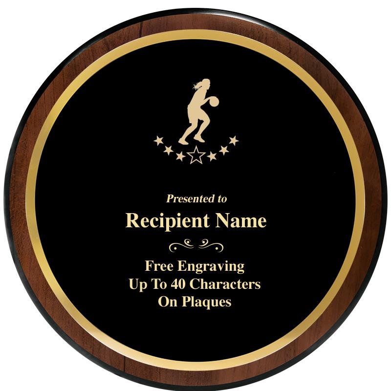 9" ROUND WOOD PLAQUE