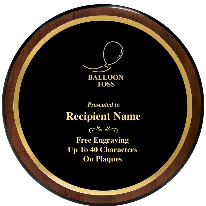 9" ROUND WOOD PLAQUE