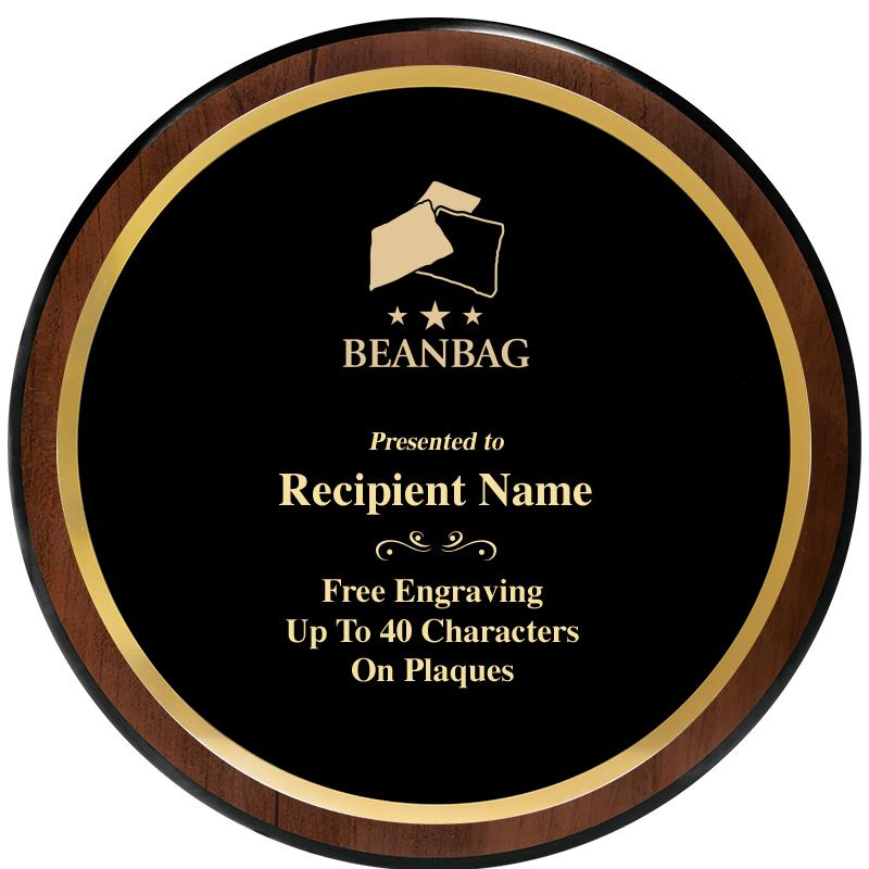 9" ROUND WOOD PLAQUE