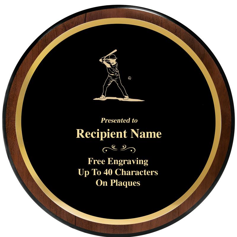 9" ROUND WOOD PLAQUE