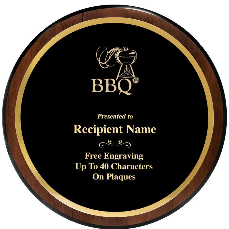 9" ROUND WOOD PLAQUE