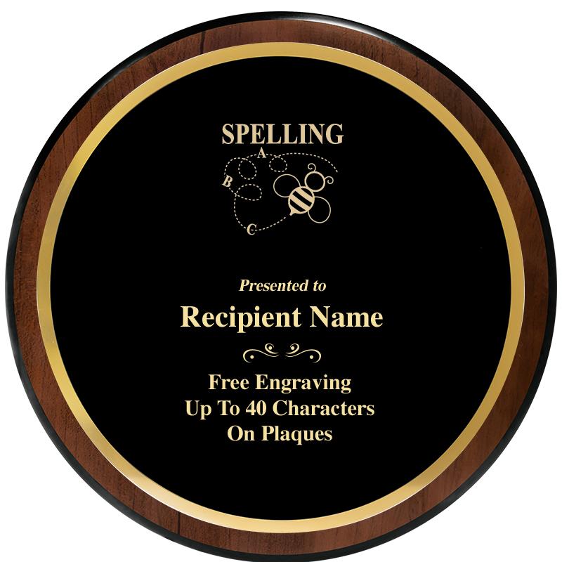 9" ROUND WOOD PLAQUE