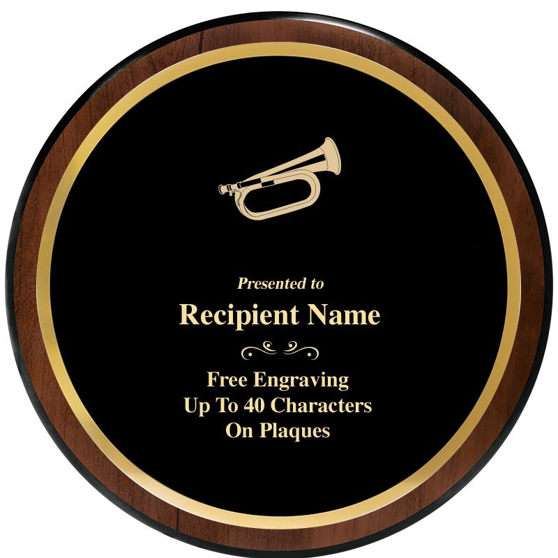 9" ROUND WOOD PLAQUE