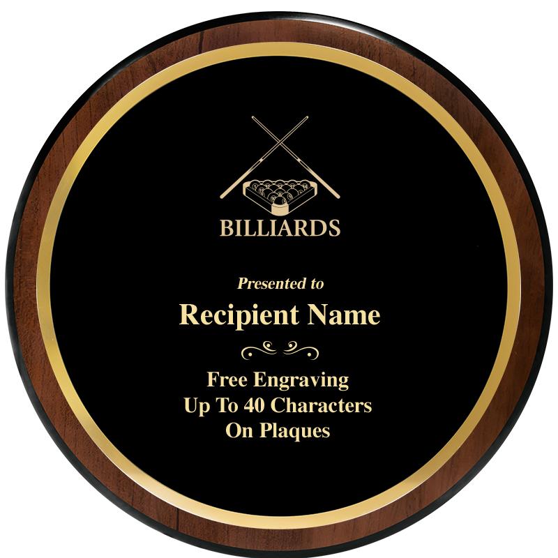 9" ROUND WOOD PLAQUE