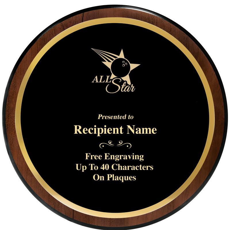 9" ROUND WOOD PLAQUE