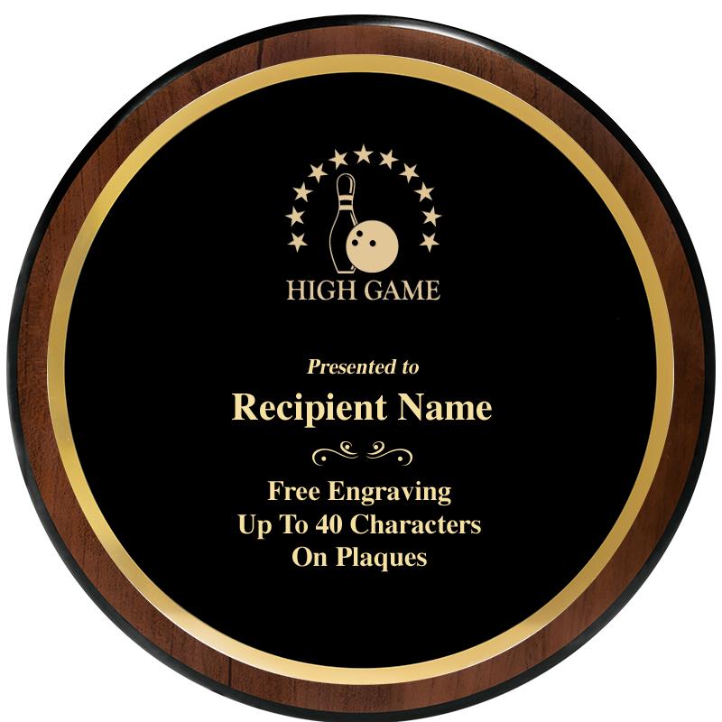 9" ROUND WOOD PLAQUE