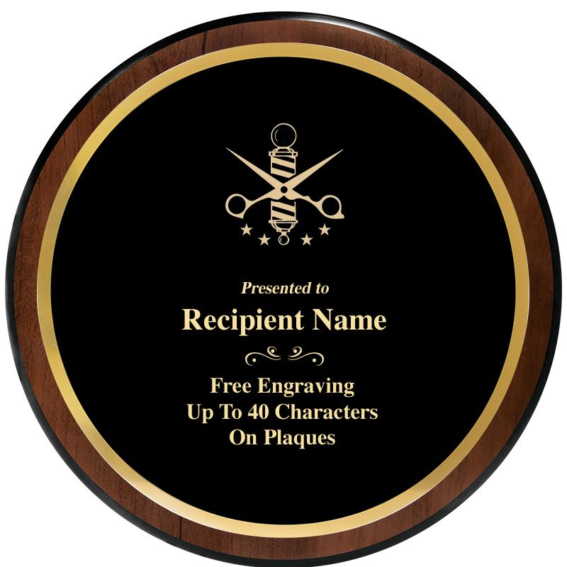 9" ROUND WOOD PLAQUE