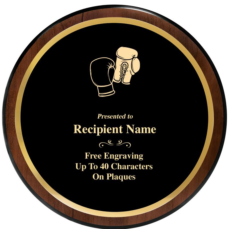 9" ROUND WOOD PLAQUE