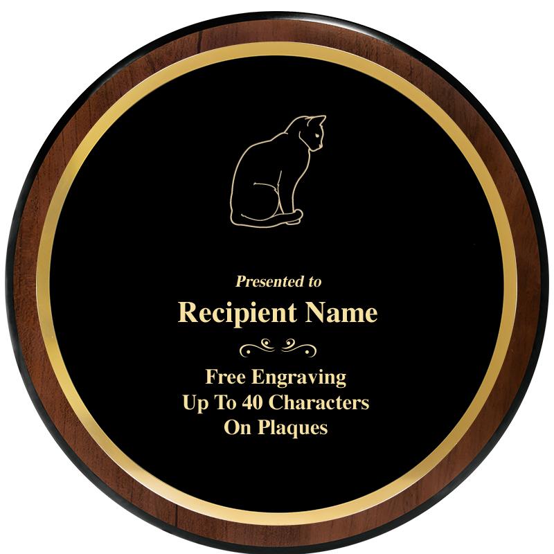 9" ROUND WOOD PLAQUE