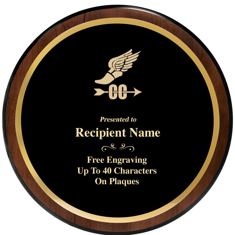 9" ROUND WOOD PLAQUE