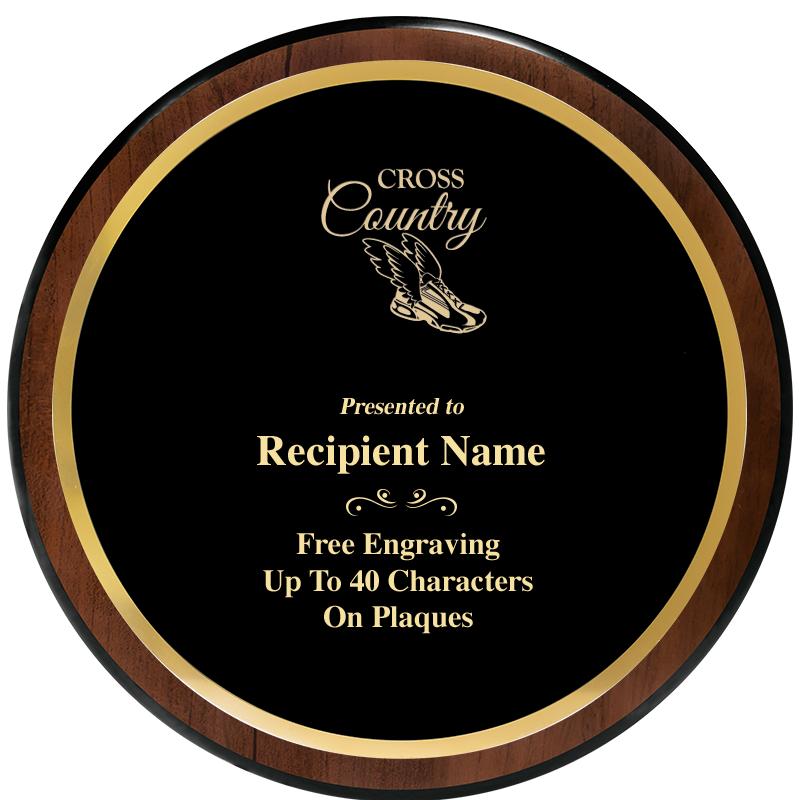 9" ROUND WOOD PLAQUE