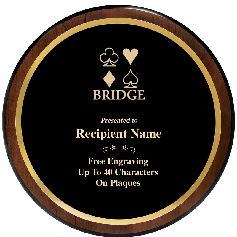 9" ROUND WOOD PLAQUE