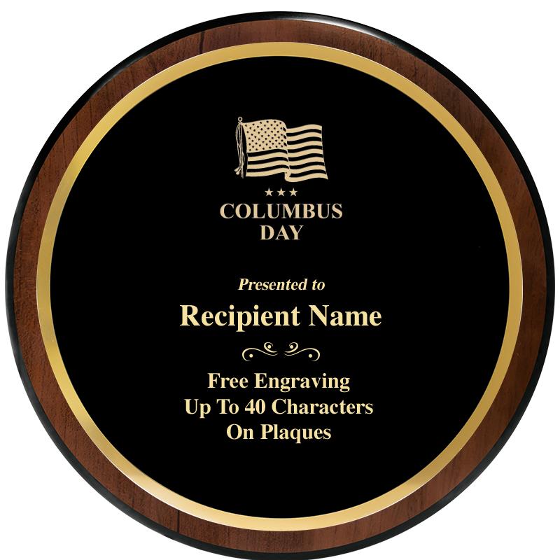 9" ROUND WOOD PLAQUE