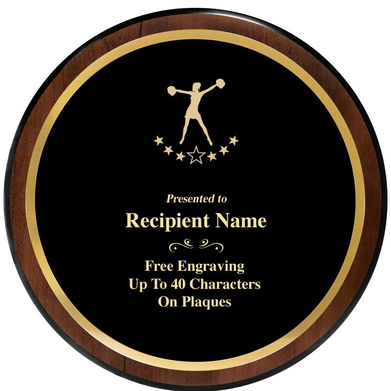 9" ROUND WOOD PLAQUE