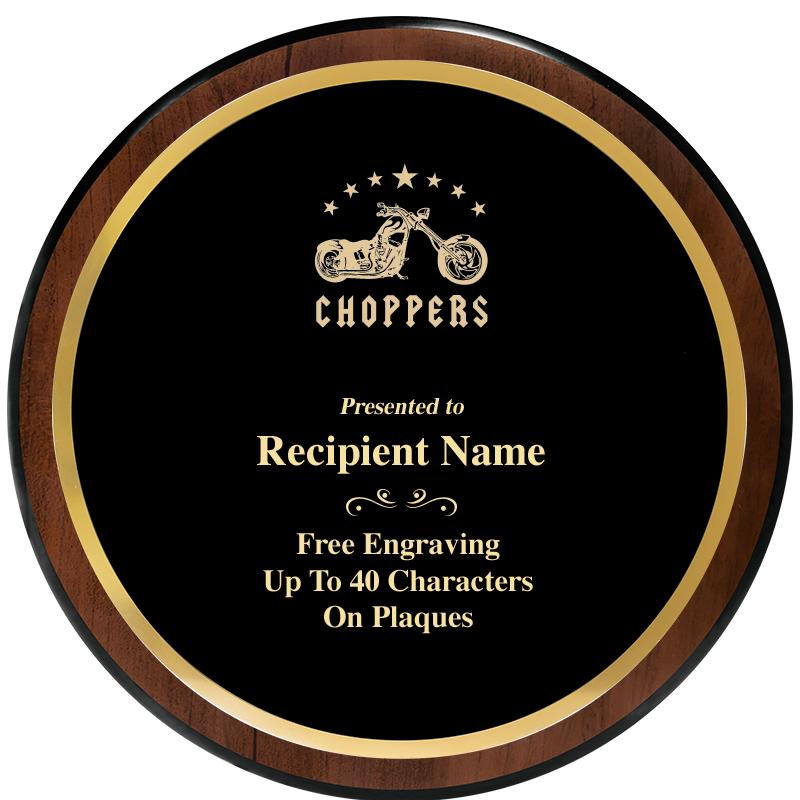 9" ROUND WOOD PLAQUE